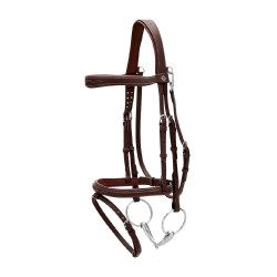Bridão Muserola Combinada Com Mosquetão Dy'on Working Castanho Bridão Muserola Combinada Com Mosquetão Dy'on Working Castanho