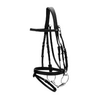 Corda de Couro Plana com Mosquetões Working by Dy'on Preto