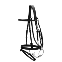 Corda de Couro Plana com Mosquetões Working by Dy'on Preto