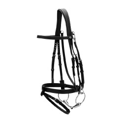 Corda de Couro Plana com Mosquetões Working by Dy'on Preto