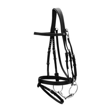 Corda de Couro Plana com Mosquetões Working by Dy'on Preto