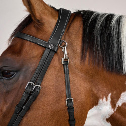 Corda de Couro Plana com Mosquetões Working by Dy'on Preto