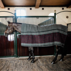 Manta Secante Quadrada Heavy Fishbone Kentucky Bordéus Bord&amp;ocirc;