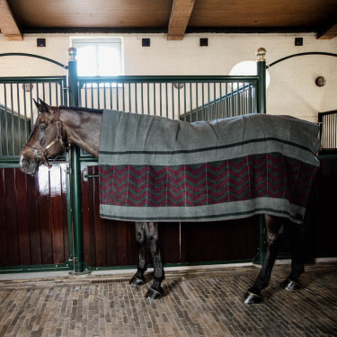 Manta Secante Quadrada Heavy Fishbone Kentucky Bordéus Bord&amp;ocirc;