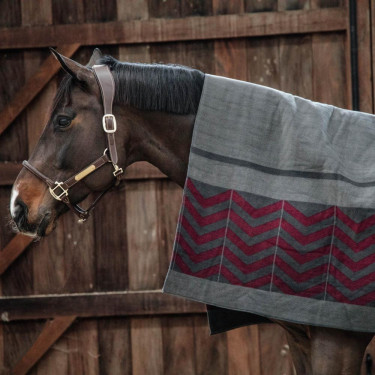 Manta Secante Quadrada Heavy Fishbone Kentucky Bordéus Bord&amp;ocirc;