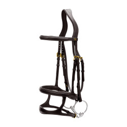 Bridão Duplo com Caneleira Dupla D Collection by Dy'on Preto Bridão Duplo com Caneleira Dupla D Collection by Dy'on Preto