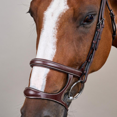 Bridão Duplo com Duas Cavestras Coleção US da Dy'on Castanho Bridão Duplo com Duas Cavestras Coleção US da Dy'on Castanho