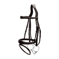 Bridão Muserola Combinada Anatômica Coleção US by Dy'on Preto