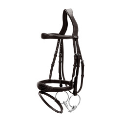 Bridão Muserola Combinada Anatômica Coleção US by Dy'on Preto