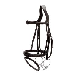 Bridão Muserola Combinada Anatômica Coleção US by Dy'on Preto