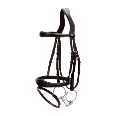 Bridão Muserola Combinada Anatômica Coleção US by Dy'on Preto