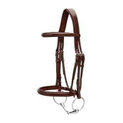 Bridão Muserola Francesa Coleção US da Dy'on Castanho