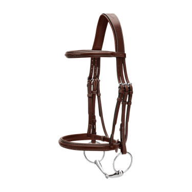 Bridão Muserola Francesa Coleção US da Dy'on Castanho