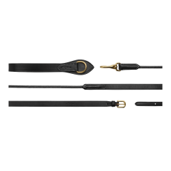 Rendas alemãs Leather/Nylon 5/8 D Collection by Dy'on Preto