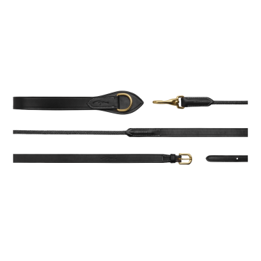 Rendas alemãs Leather/Nylon 5/8 D Collection by Dy'on Preto