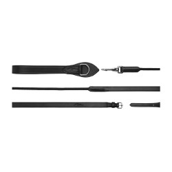 Rendas alemãs em couro/nylon 5/8 New English Collection by Dy'on Preto