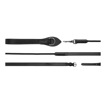 Rendas alemãs em couro/nylon 5/8 New English Collection by Dy'on Preto