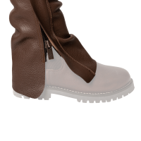 Long Chaps de Couro Dy'on Castanho