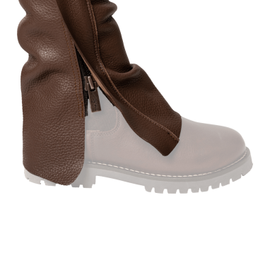 Long Chaps de Couro Dy'on Castanho