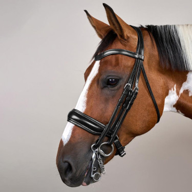 Bridão Muserola Larga Mat Working By Dy'on Preto