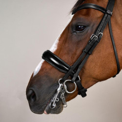 Bridão Muserola Larga Envernizada Working By Dy'on Preto