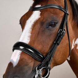 Bridão Muserola Larga Envernizada Working By Dy'on Preto