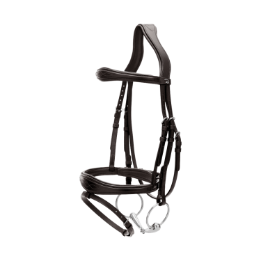 Bridão Muserola Combinada Anatômica Dy'on New English Collection Preto Bridão Muserola Combinada Anatômica Dy'on New English Collection Preto