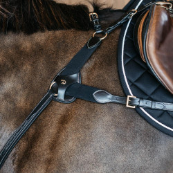 Peitoral de 5 pontos com elásticos D Collection Dy'on Preto