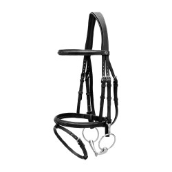 Bridão Muserola Combinada com Montantes com Mosquetões Working by Dy'on Preto Bridão Muserola Combinada com Montantes com Mosquetões Working by Dy'on Preto