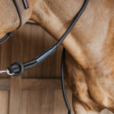 Longe Dy'on com mosquetão Castanho