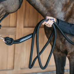 Corda de treino Dy'on com mosquetão Preto