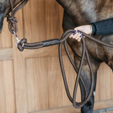 Corda de treino Dy'on com mosquetão Castanho