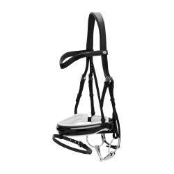 Bridão Working by Dy'on Muserola Combinada Larga Envernizada Forro Branco