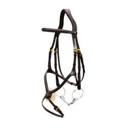 Bridão Narigueira Cruzada Trançada D Collection Dy'on Preto