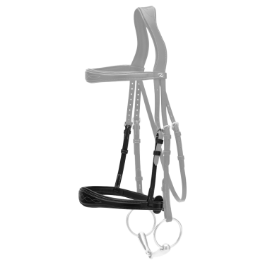 Muserola Anatômica sem Barbela Coleção US Jumping Dy'on Preto