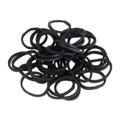 Elásticos para trança Covalliero Preto