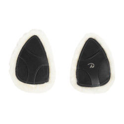 Protetor de peitoral em pele de carneiro vegana Dy'on Preto