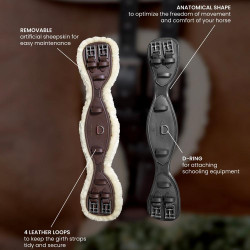 Cilha Curta Anatômica com lã Kentucky Preto