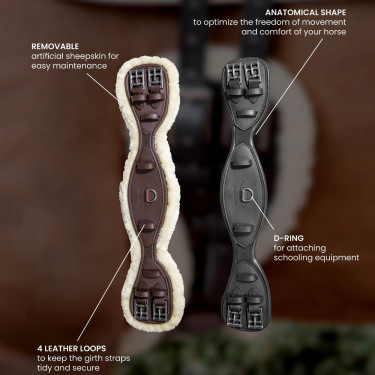 Cilha Curta Anatômica com lã Kentucky Castanho Cilha Curta Anatômica com lã Kentucky Castanho