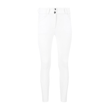 Calças de equitação Kentucky Miami com grip nos joelhos feminino Branco Calças de equitação Kentucky Miami com grip nos joelhos feminino Branco