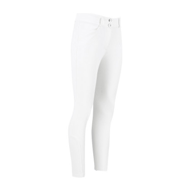 Calças de equitação Kentucky Miami com grip nos joelhos feminino Branco Calças de equitação Kentucky Miami com grip nos joelhos feminino Branco