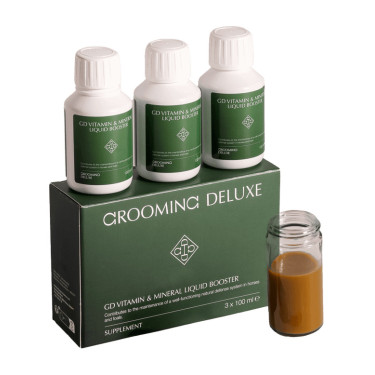 Vitaminas e Minerais Líquidos Booster Grooming Deluxe da Kentucky