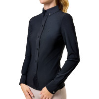Camisa de manga comprida Equestrian Stockholm Performance feminina Preto Camisa de manga comprida Equestrian Stockholm Performance feminina Preto