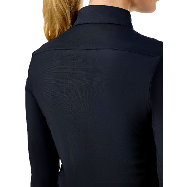Camisa de manga comprida Equestrian Stockholm Performance feminina Preto