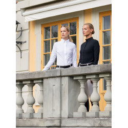 Camisa de manga comprida Equestrian Stockholm Performance feminina Preto