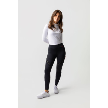 Calça colante B Vertigo Jenny com fundo de camurça feminino Preto Calça colante B Vertigo Jenny com fundo de camurça feminino Preto
