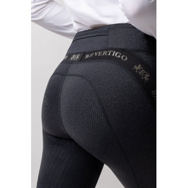Calça colante B Vertigo Jenny com fundo de camurça feminino Preto Calça colante B Vertigo Jenny com fundo de camurça feminino Preto