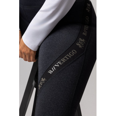 Calça colante B Vertigo Jenny com fundo de camurça feminino Preto Calça colante B Vertigo Jenny com fundo de camurça feminino Preto