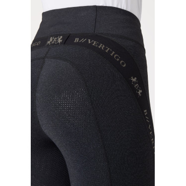 Calça colante B Vertigo Jenny com fundo de camurça feminino Preto Calça colante B Vertigo Jenny com fundo de camurça feminino Preto