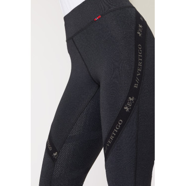 Calça colante B Vertigo Jenny com fundo de camurça feminino Preto Calça colante B Vertigo Jenny com fundo de camurça feminino Preto